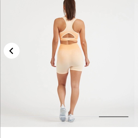 AYBL Orange Seamless Shorts- S - Picture 3 of 5